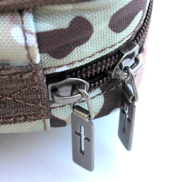 Montana West Green Camo Camouflage Pattern Print Canvas Bible Cover & Bookmark main image 8